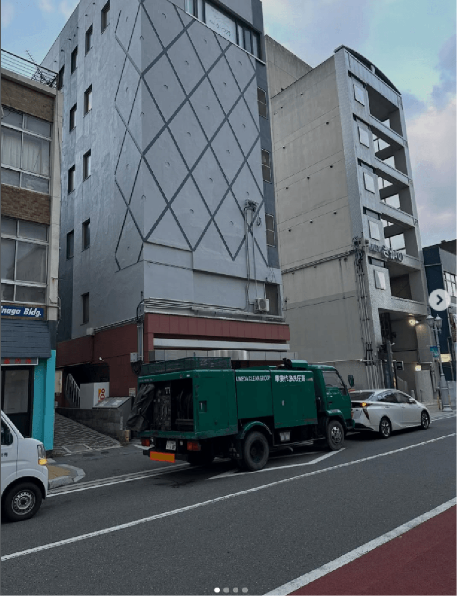 ビル店舗内トイレ排水管づまり