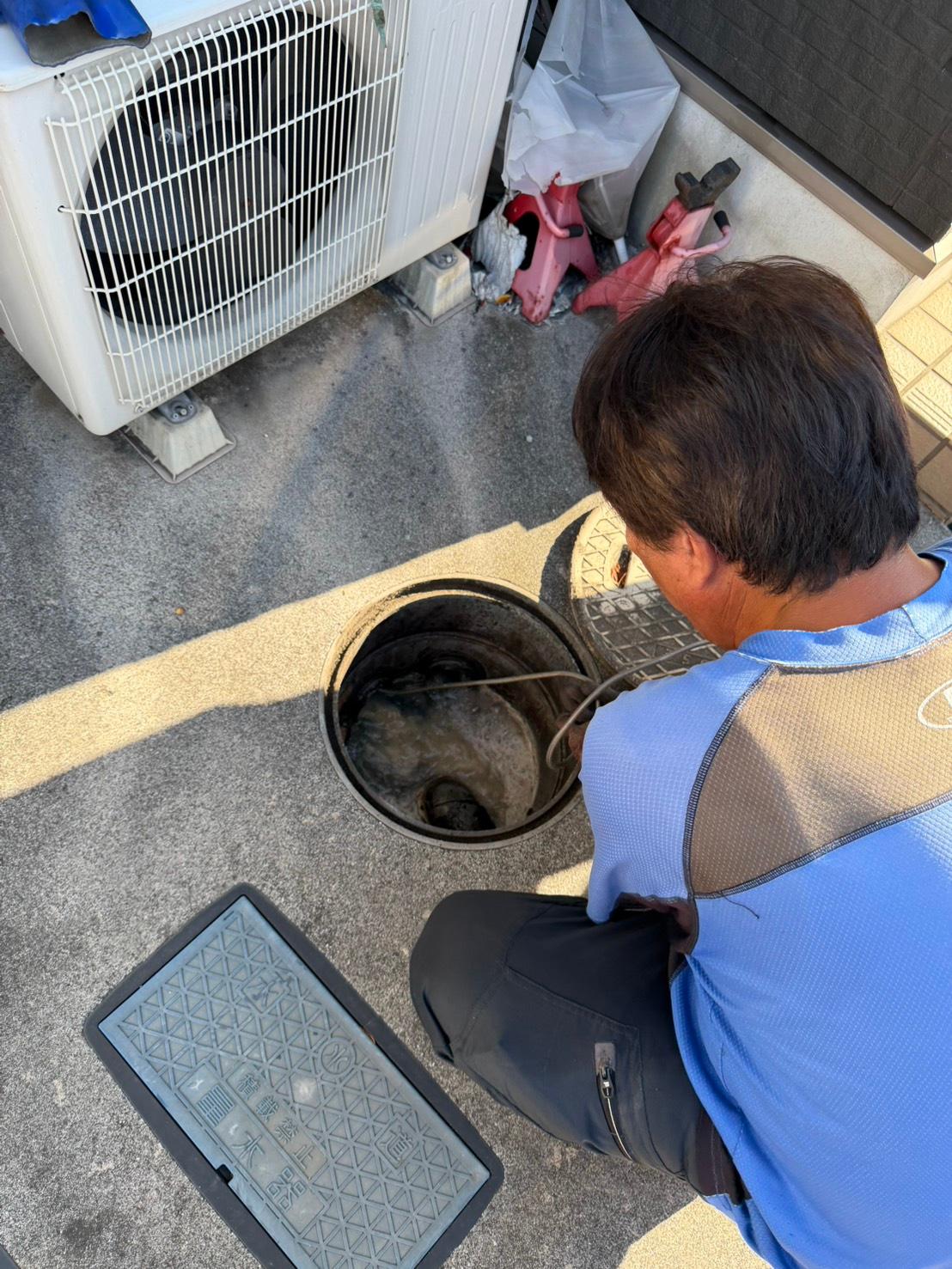 アパート2階の台所排水管の詰まり 5